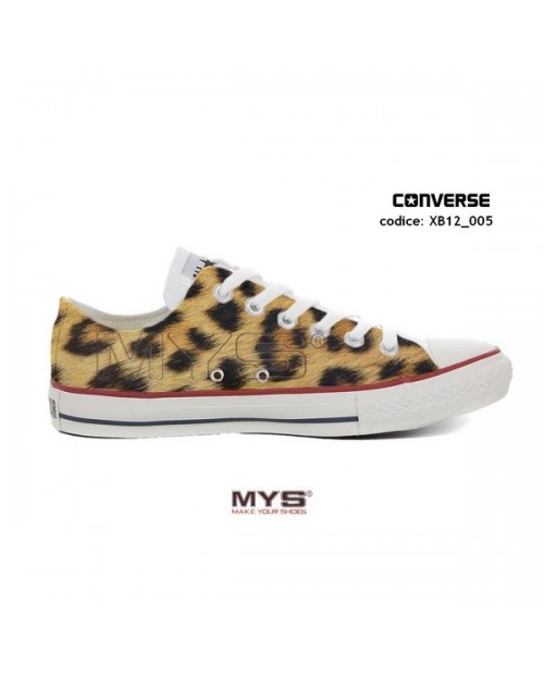 XB12_005 - CONVERSE ALL STAR LOW CUSTOMIZED Leopardate
